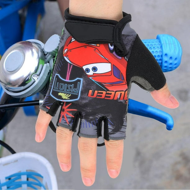Details about / Summer Cycling Gloves Kids Half Finger Microfiber Breathable Roller Skates Glove
